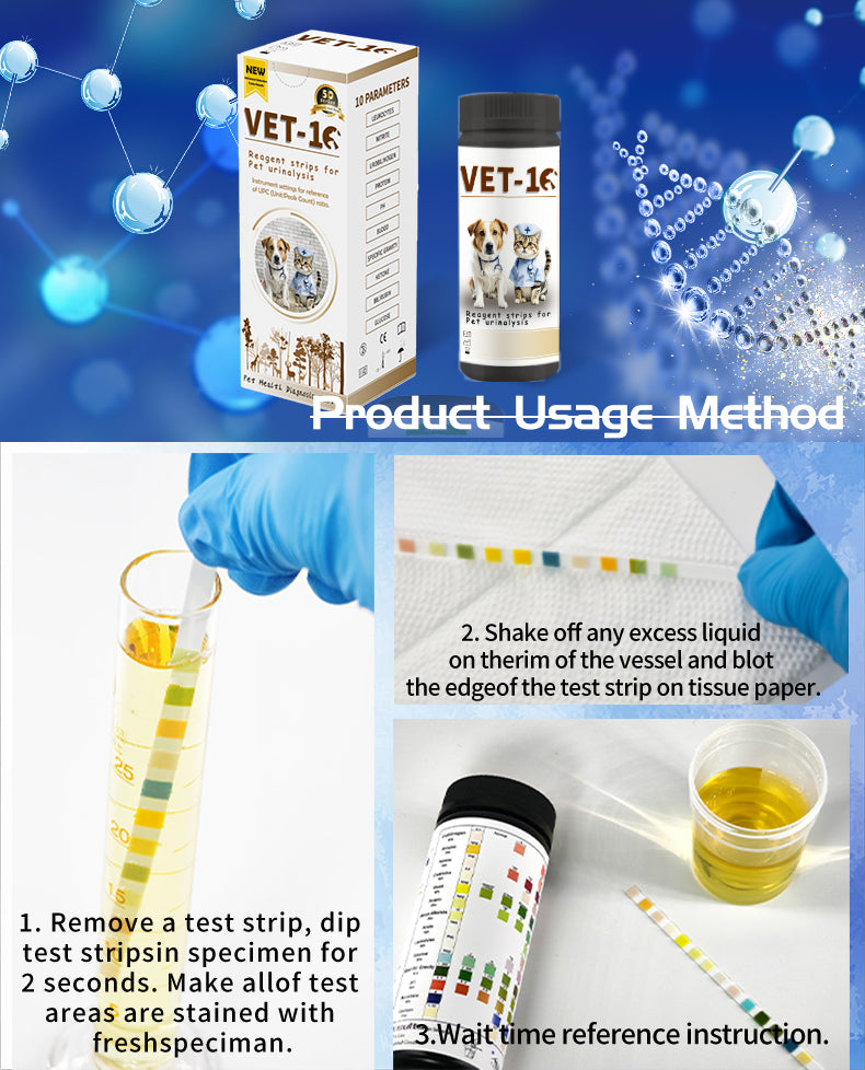 Reagent Strips For Pet Urinalysis