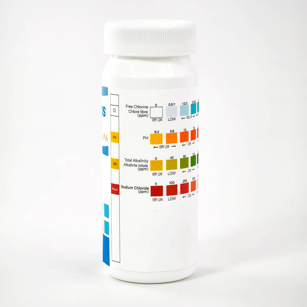 4-in-1 Water Test Strips (Cl,pH,Alk,NaCl)