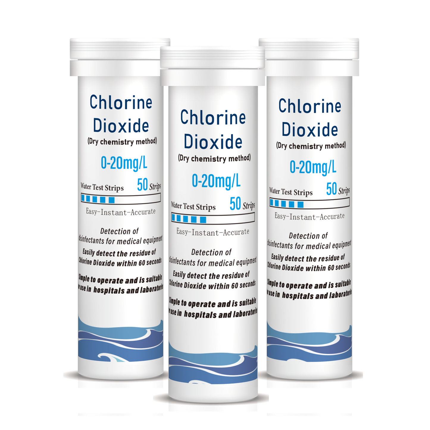 Chlorine Dioxide Rapid Test Strips(0-20mg/L)