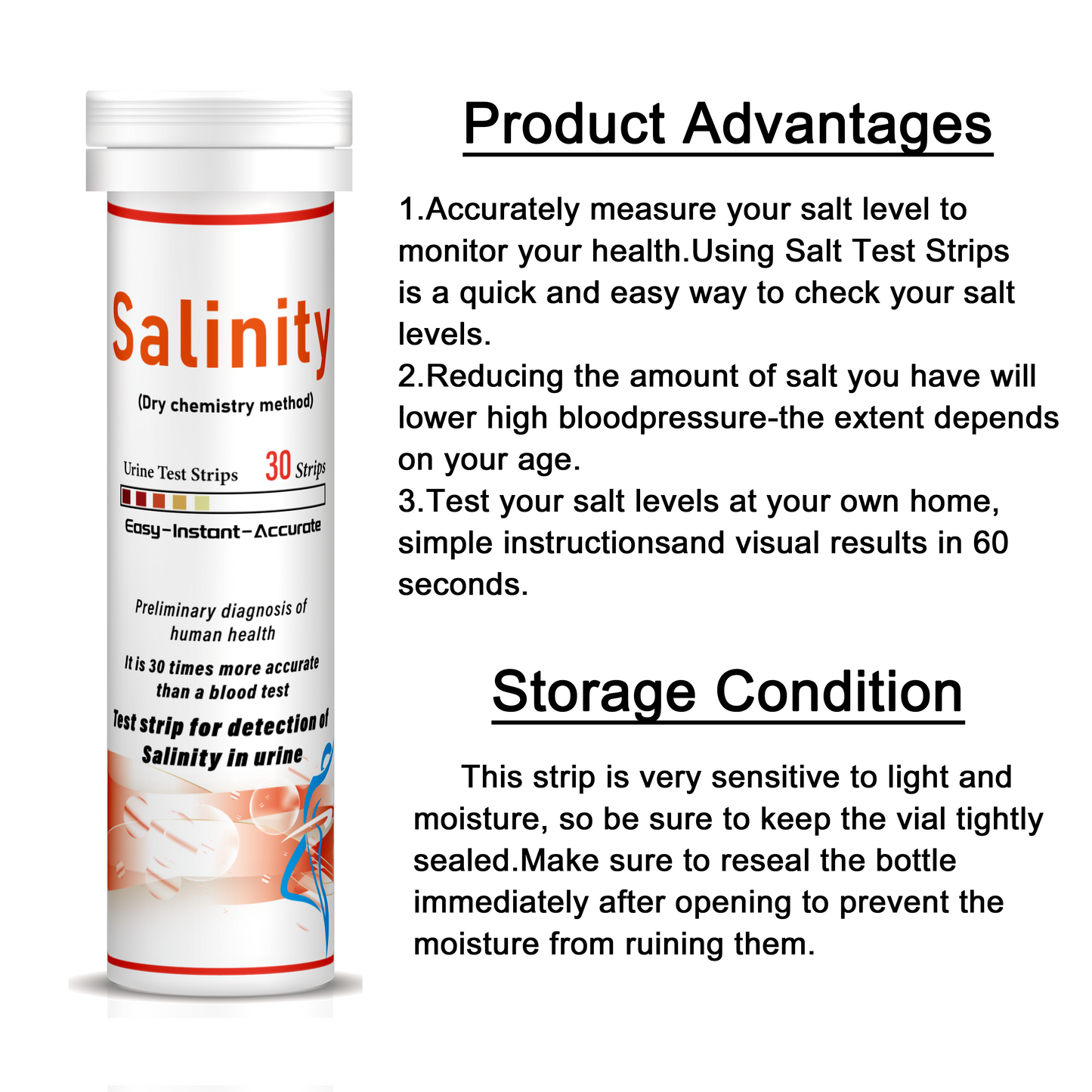 Urinary Salts Rapid Test Strips