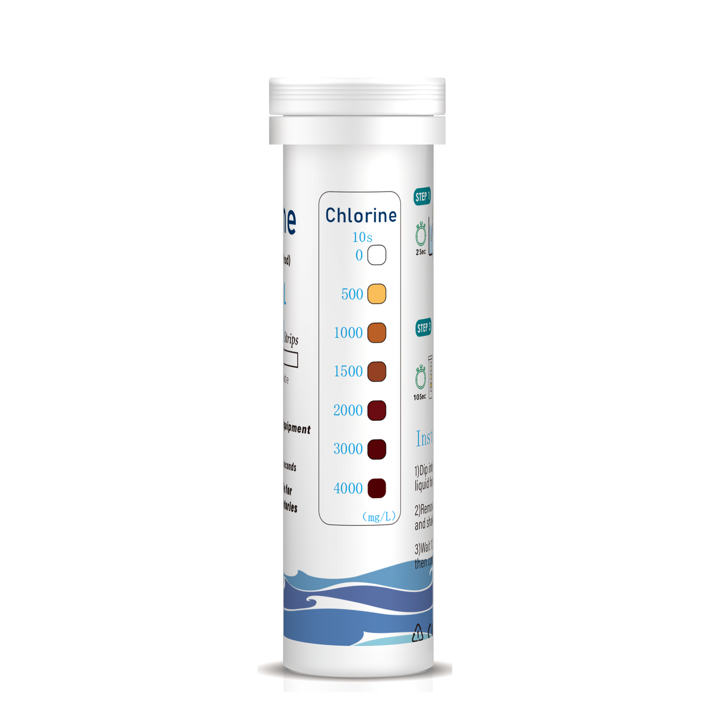 Chlorine Rapid Test Strips(0-4000mg/L)