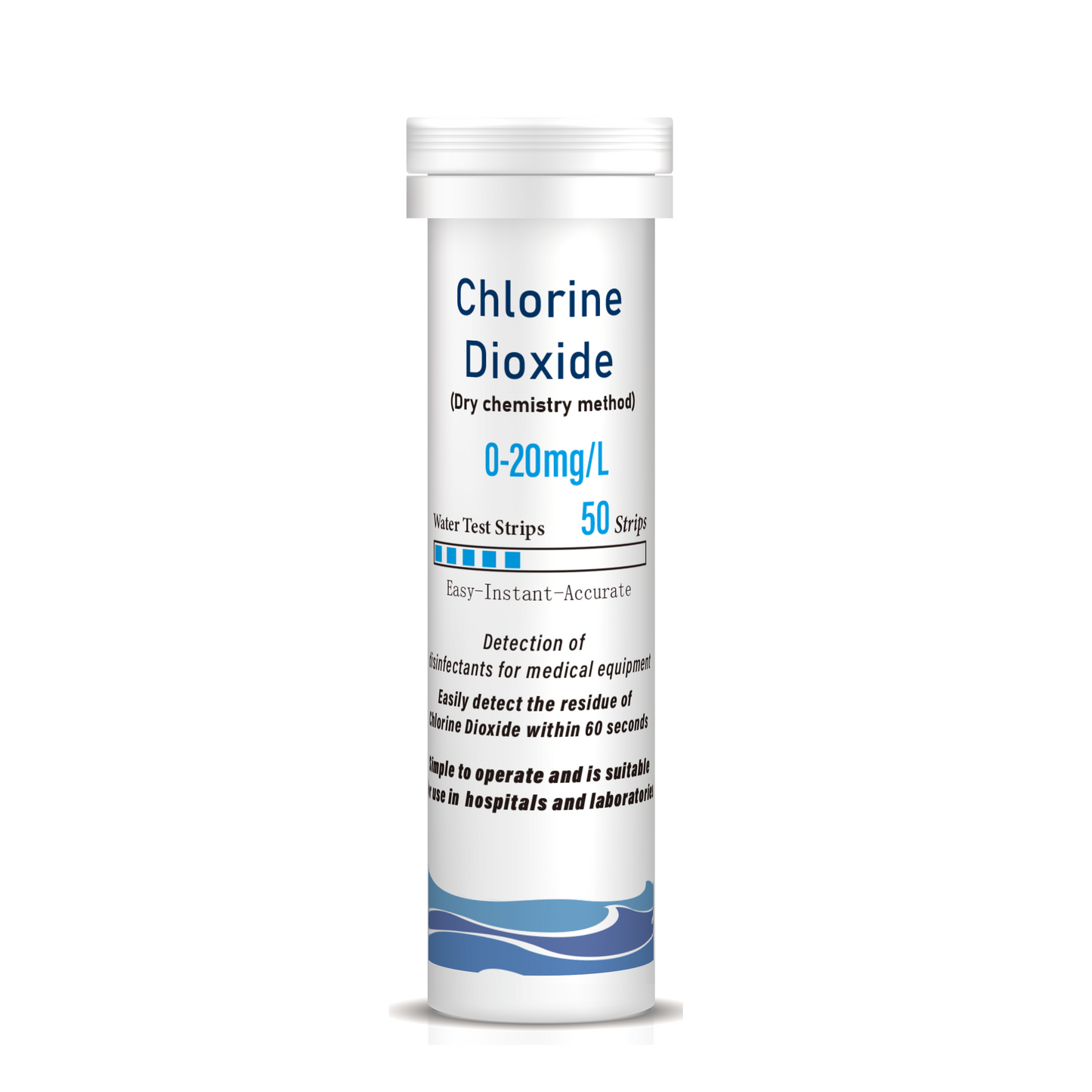 Chlorine Dioxide Rapid Test Strips(0-20mg/L)