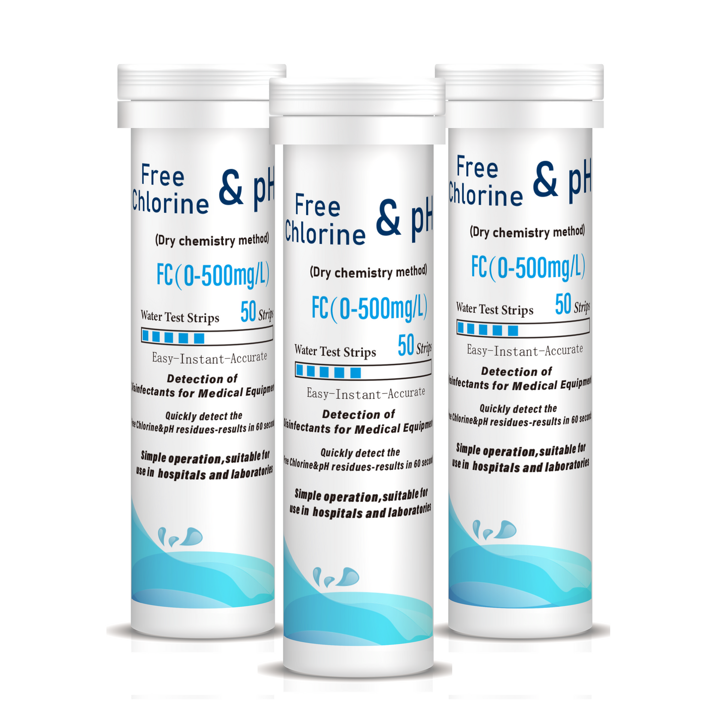 Free Chlorine&pH Rapid Test Strips