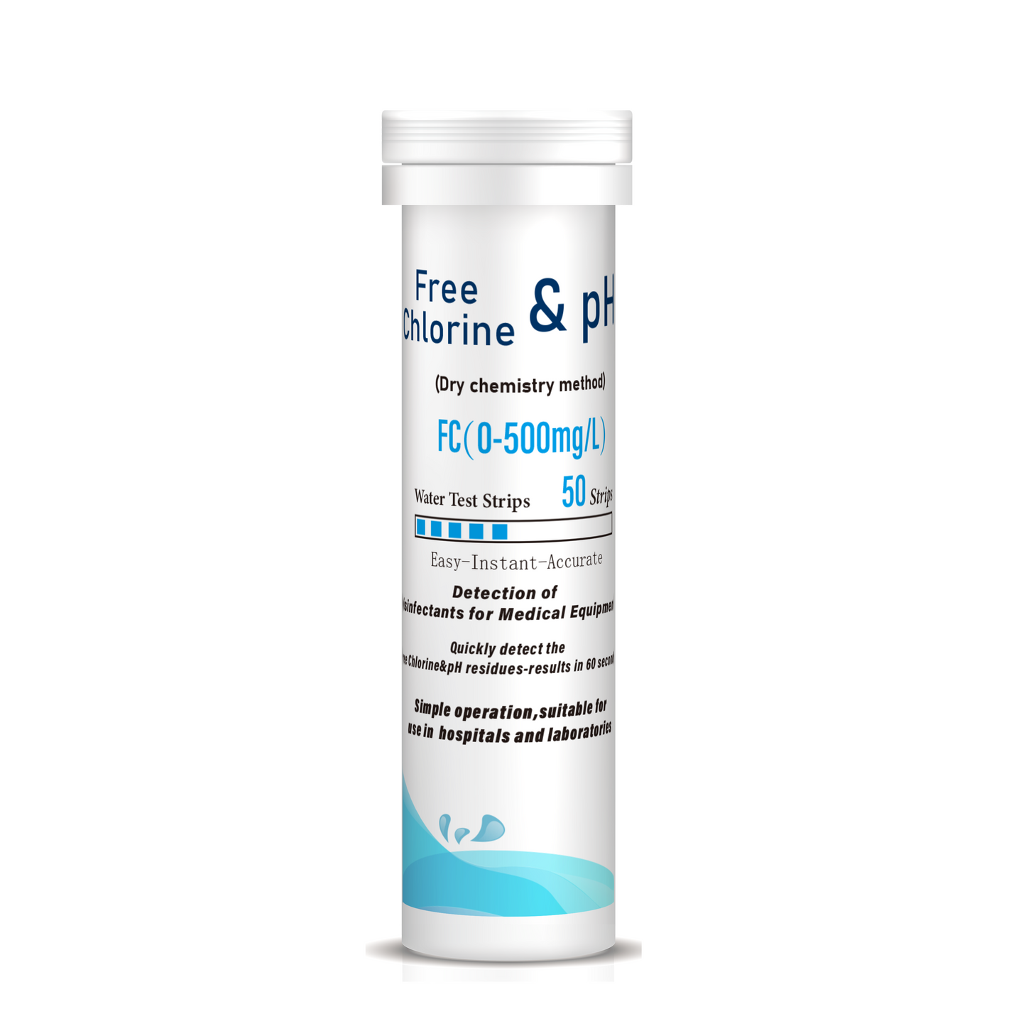 Free Chlorine&pH Rapid Test Strips