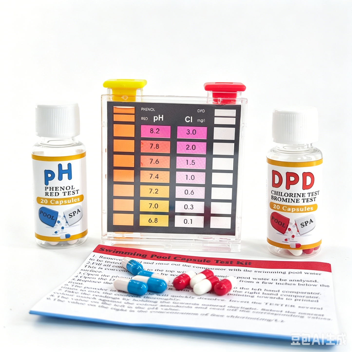 DPD & pH Pool Test Kit (Capsule Type)