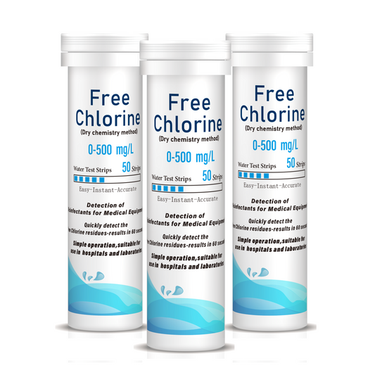 Free Chlorine Rapid Test Strips(0-500mg/L)