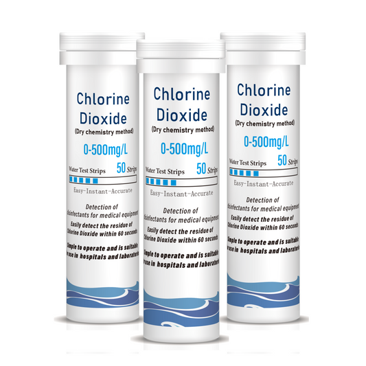 Chlorine Dioxide Rapid Test Strips(0-500mg/L)