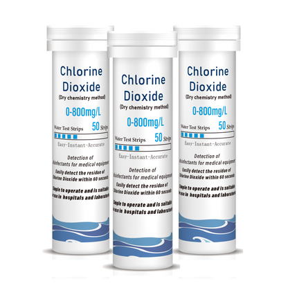 Chlorine Dioxide Rapid Test Strips(0-800mg/L)