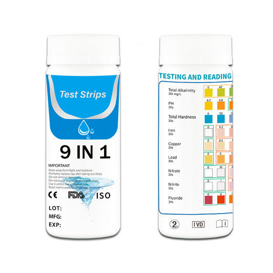 RYK 9-in-1 Heavy Metal Water Test Strips