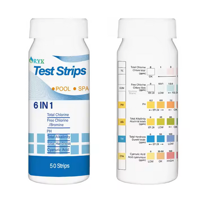 RYK 6-in-1 Water Test Strips