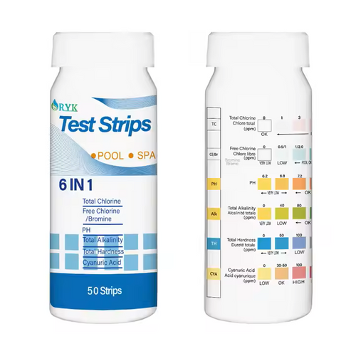 Pool & SPA 6-in-1 Water Test Strips