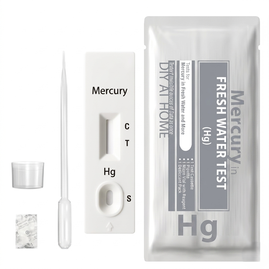 Heavy Metal Mercury in Water Rapid Test Card