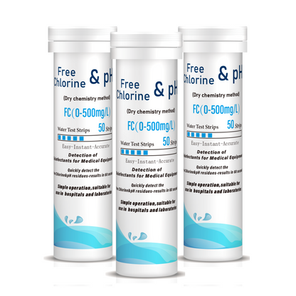 Free Chlorine&pH Rapid Test Strips