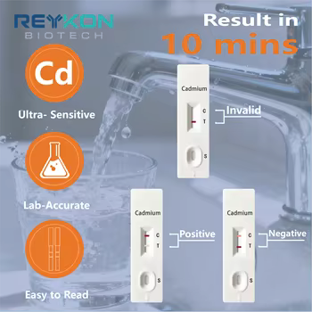 Heavy Metal Cadmium in Water Rapid Test Card