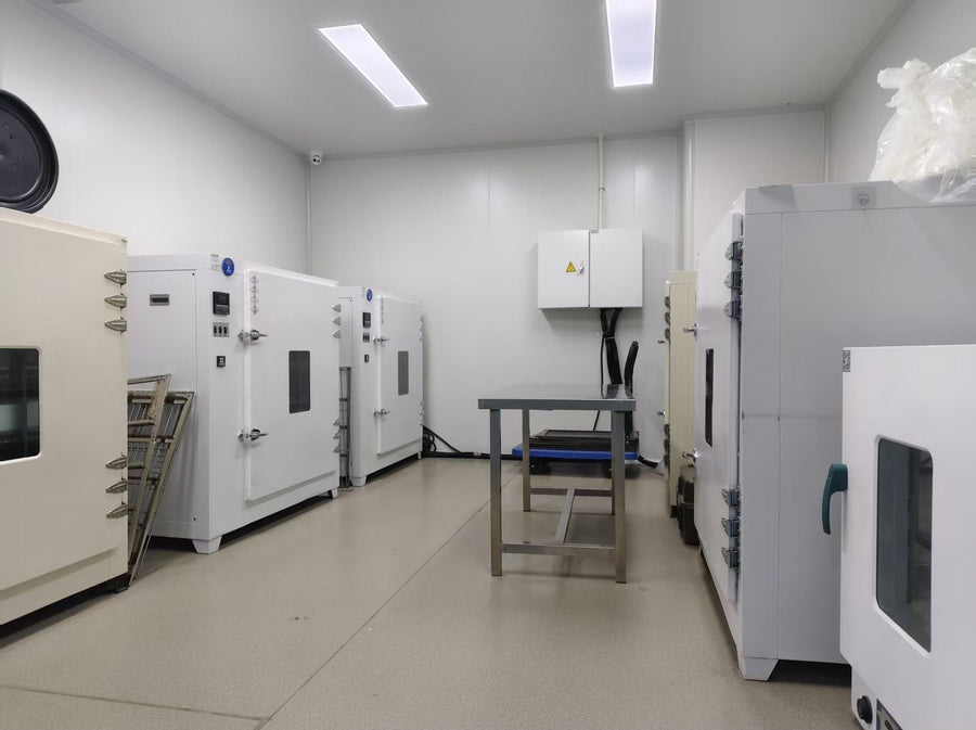 Drying ovens in the test strip production area