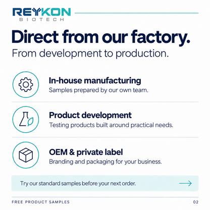 Direct from our factory: manufacturing, product development and OEM